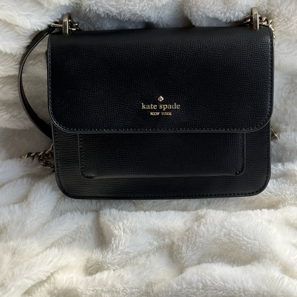 Kate Spade Black Textured Crossbody Bag